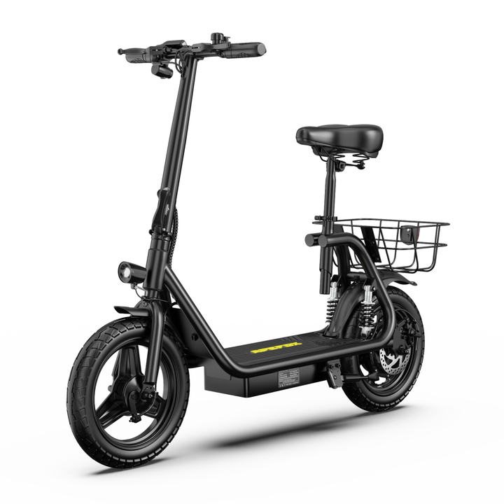 APEFOX C14 elsparkcykel med sadel och 500W motor för bekväma vardagsresor – Wheelyshop