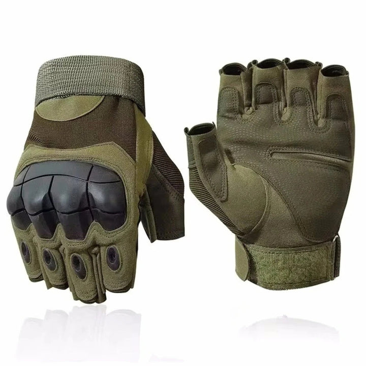Smarta handskar Military Edition i grönt, fingerlös modell