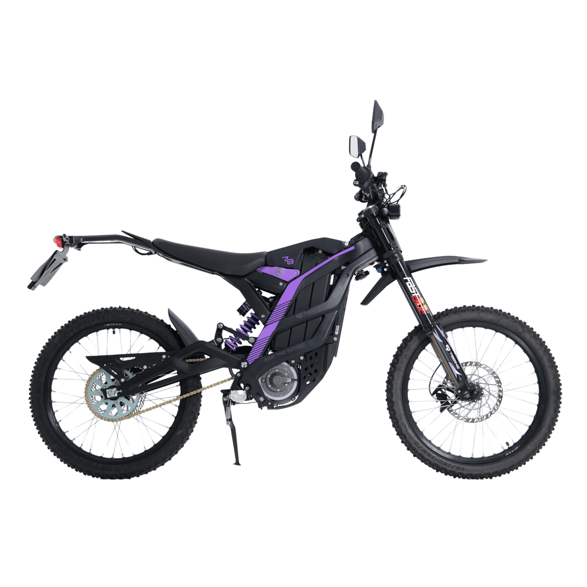 79BIKE Falcon Pro RL el-cross sedd från sidan i färgen lila