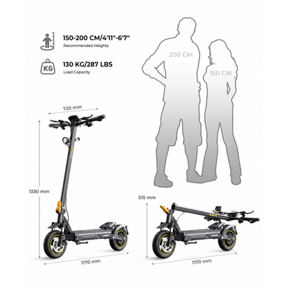 Ausom K20 - Electric scooter - Wheelyshop