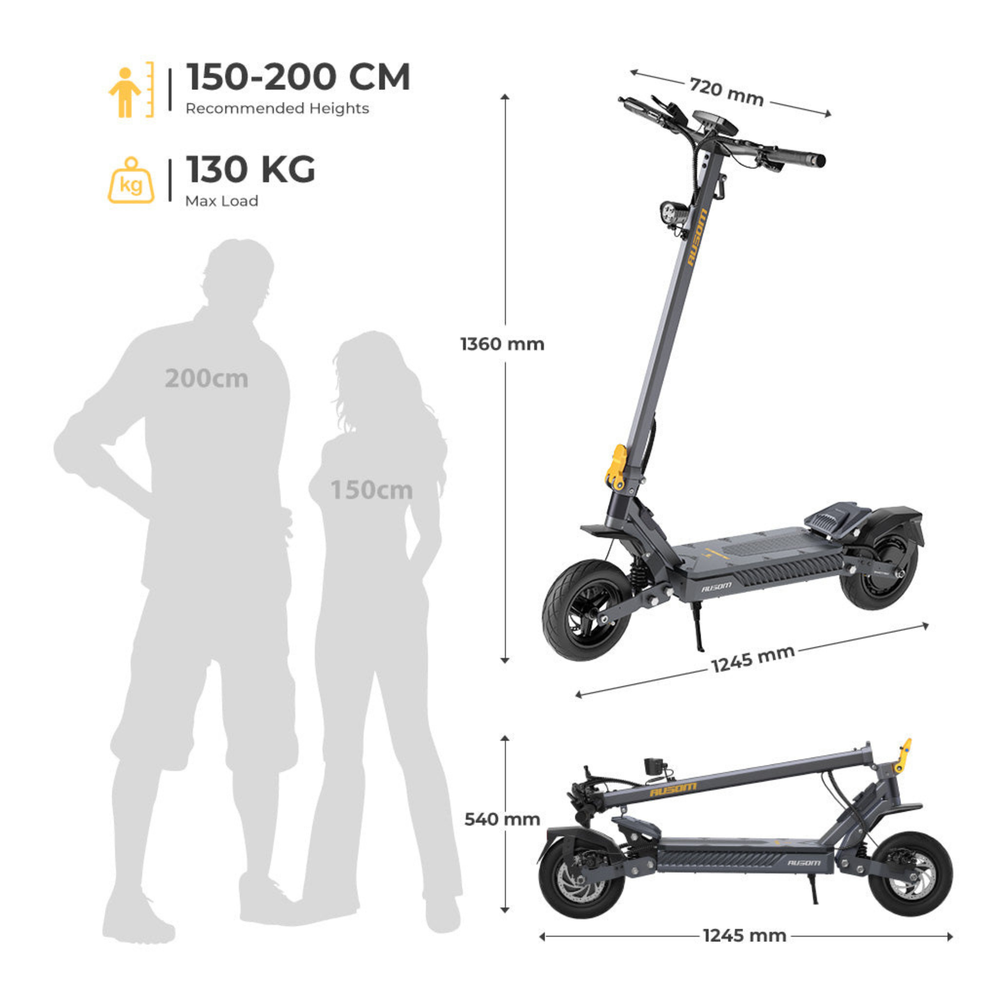 Ausom Gosoul 2 - Electric scooter - Wheelyshop
