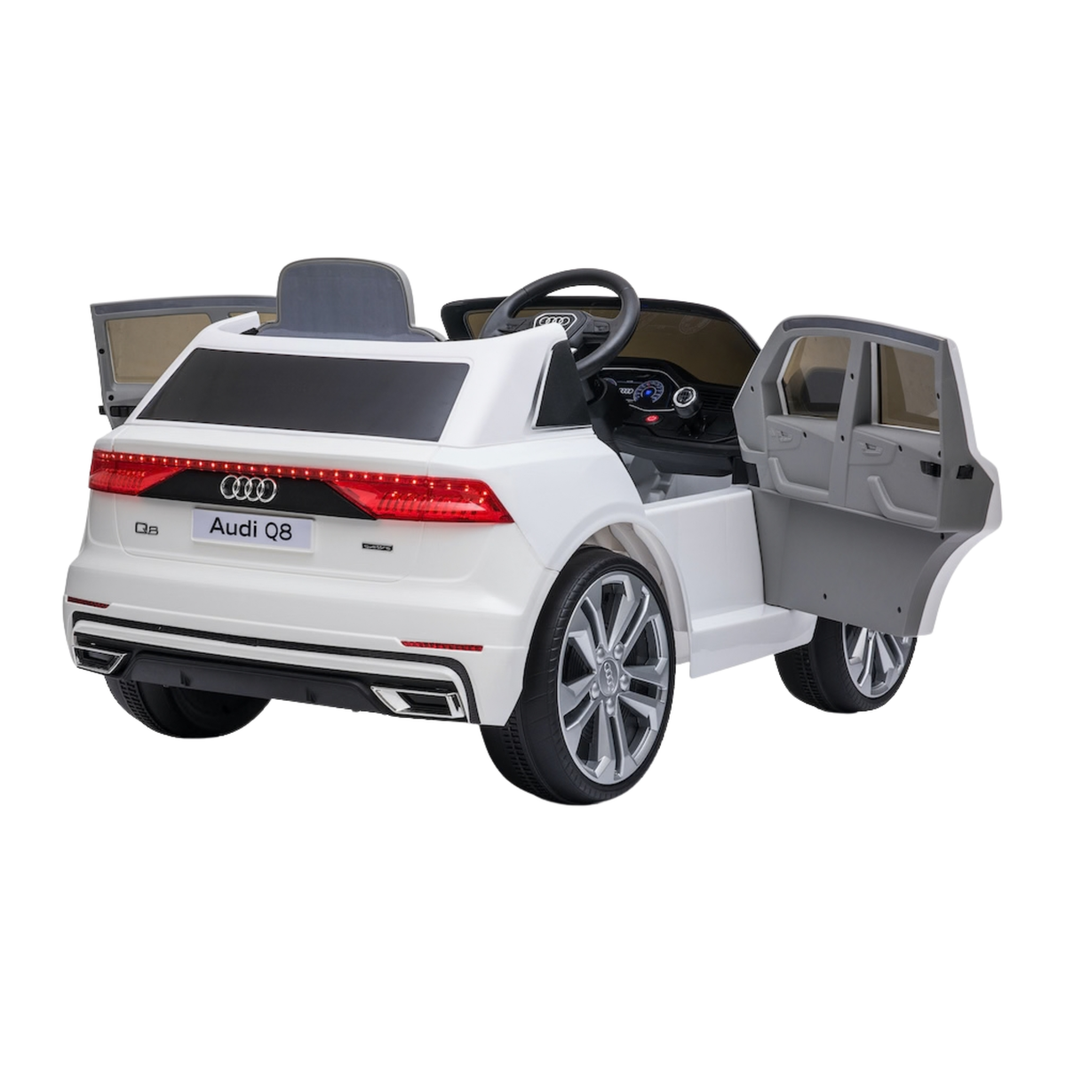Elbil för barn Audi Q8 med 2 körlägen – Wheelyshop