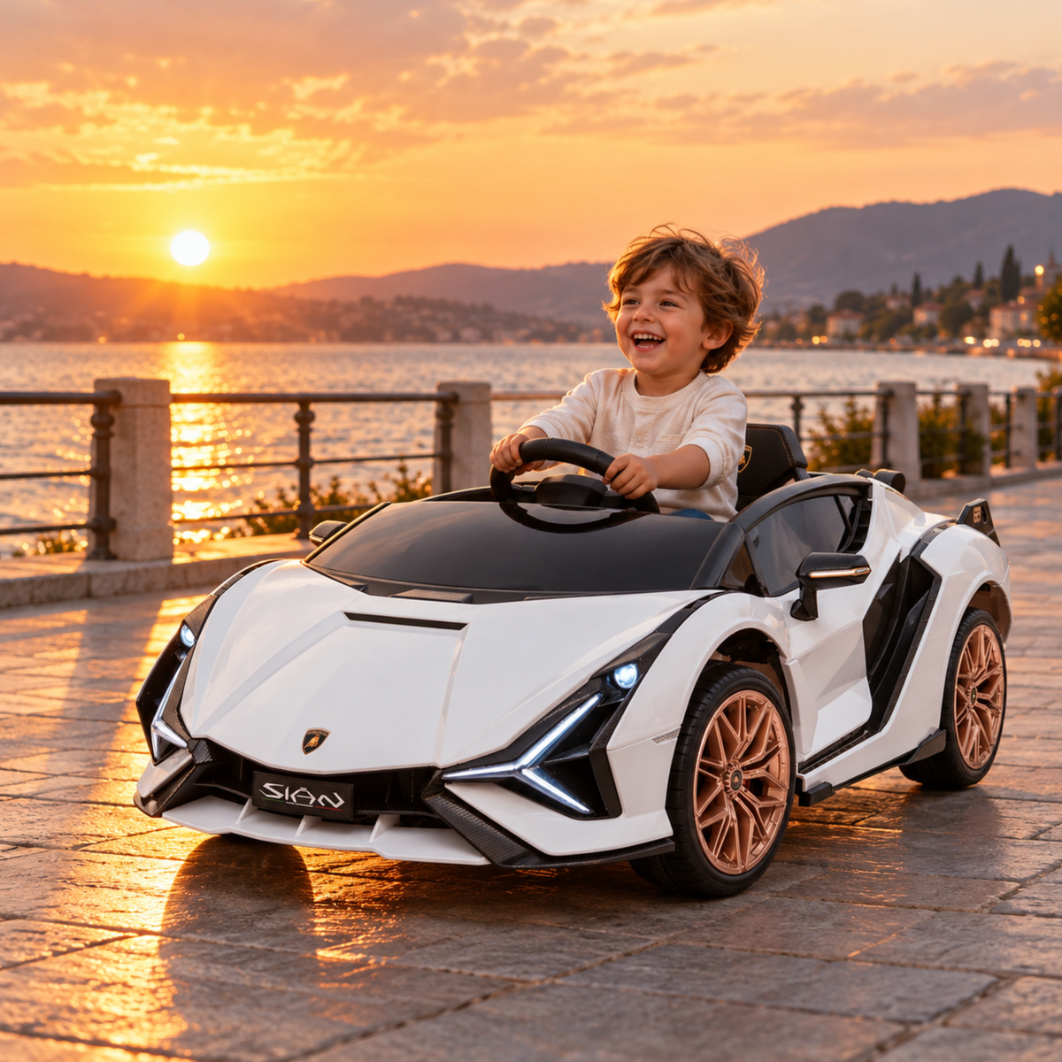 Elbil för barn Lamborghini Sian - Wheelyshop