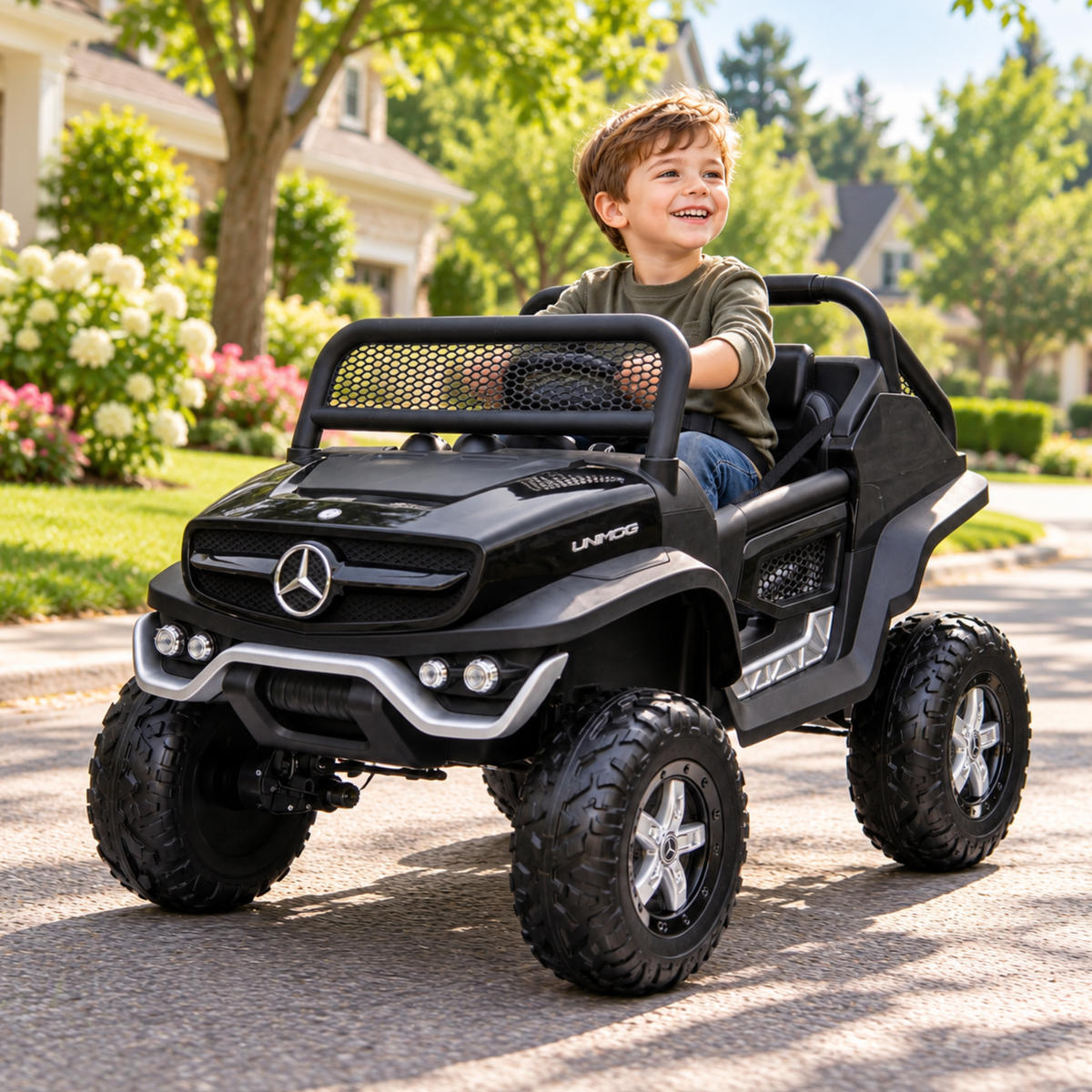 Elbil för barn Mercedes Benz Unimog Truck - Wheelyshop