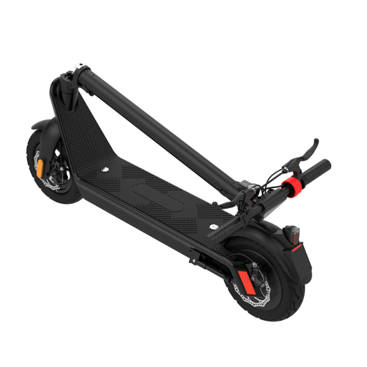 HX X9 Pro Max elsparkcykel hopfälld snett framifrån