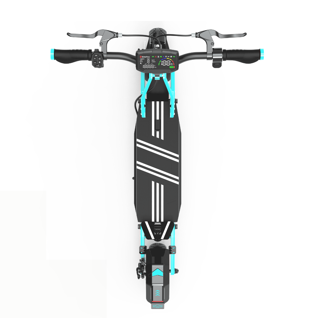 DriveTron DT10 elsparkcykel ovanifrån