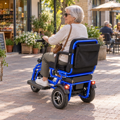 SJGOOD M2 BV FRT MB permobil med luftfyllda 10-tumsdäck – Wheelyshop
