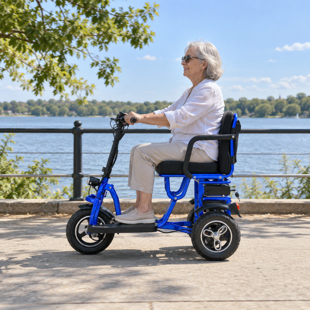 SJGOOD M2 BV FRT MB permobil med automatisk bromsning – Wheelyshop