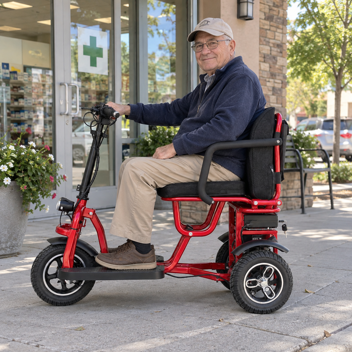 SJGOOD M2 BV FRT MB permobil med tre körlägen – Wheelyshop