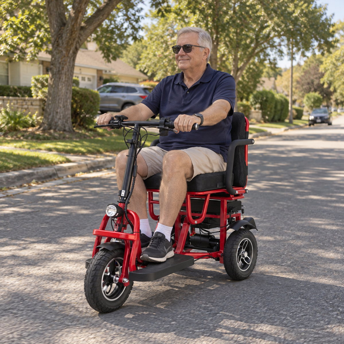 SJGOOD M2 BV FRT MB permobil med automatisk bromsning – Wheelyshop