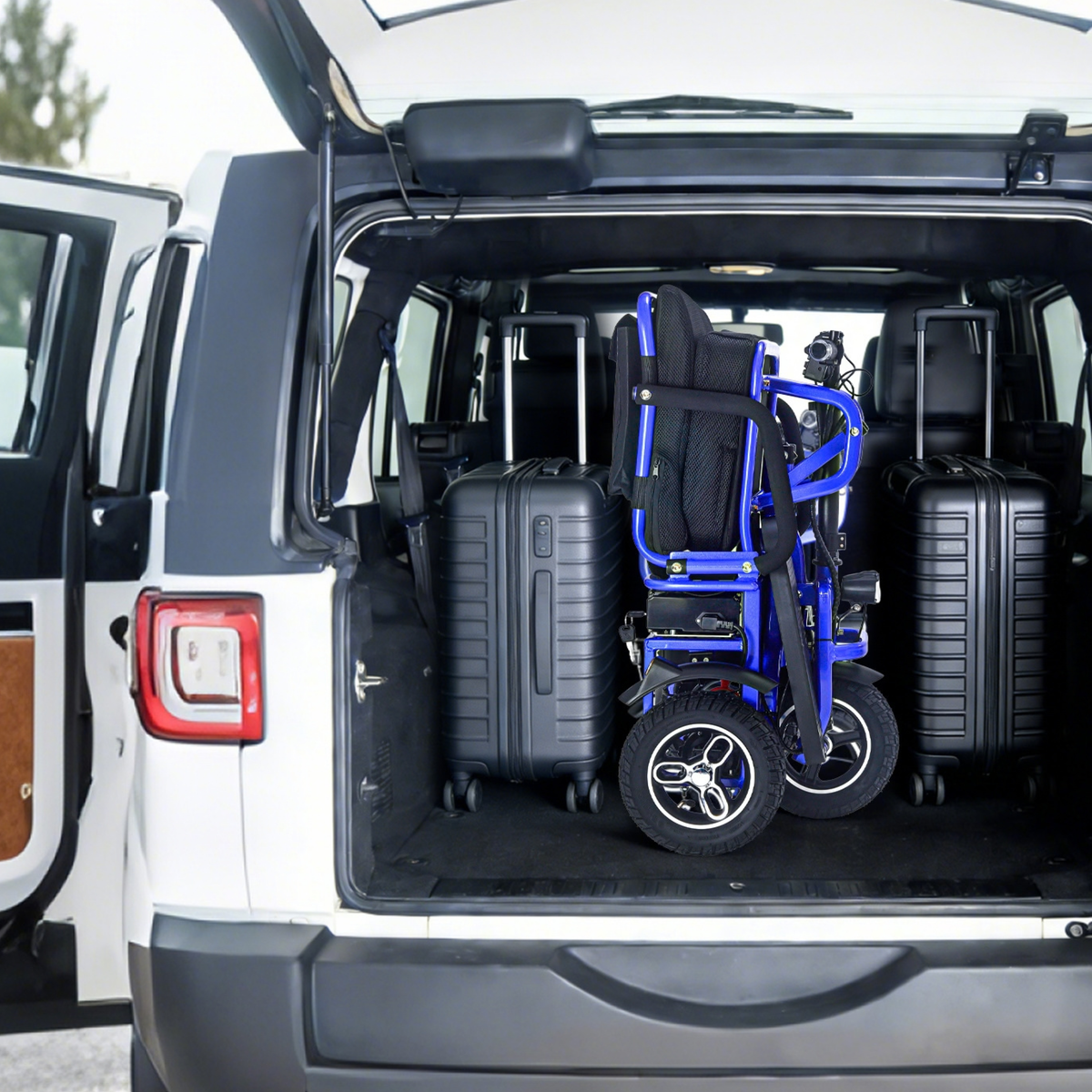 SJGOOD M2 BV FRT MB permobil med automatisk bromsning – Wheelyshop