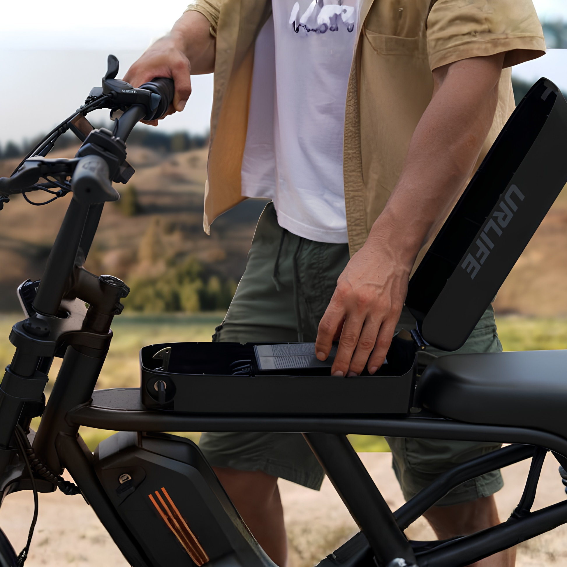 URLIFE T2 elcykel med dubbelfjädring fram och bak – Wheelyshop