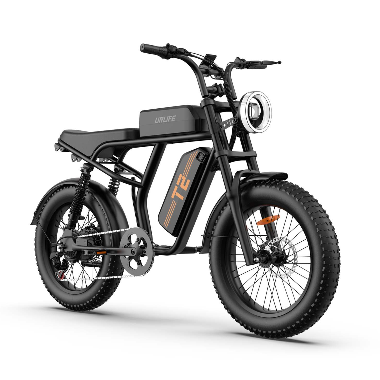 URLIFE T2 elcykel med dubbelfjädring fram och bak – Wheelyshop