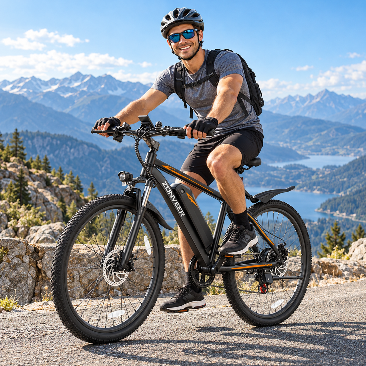 ZONVEER M26 elcykel med 7 växlar – Wheelyshop