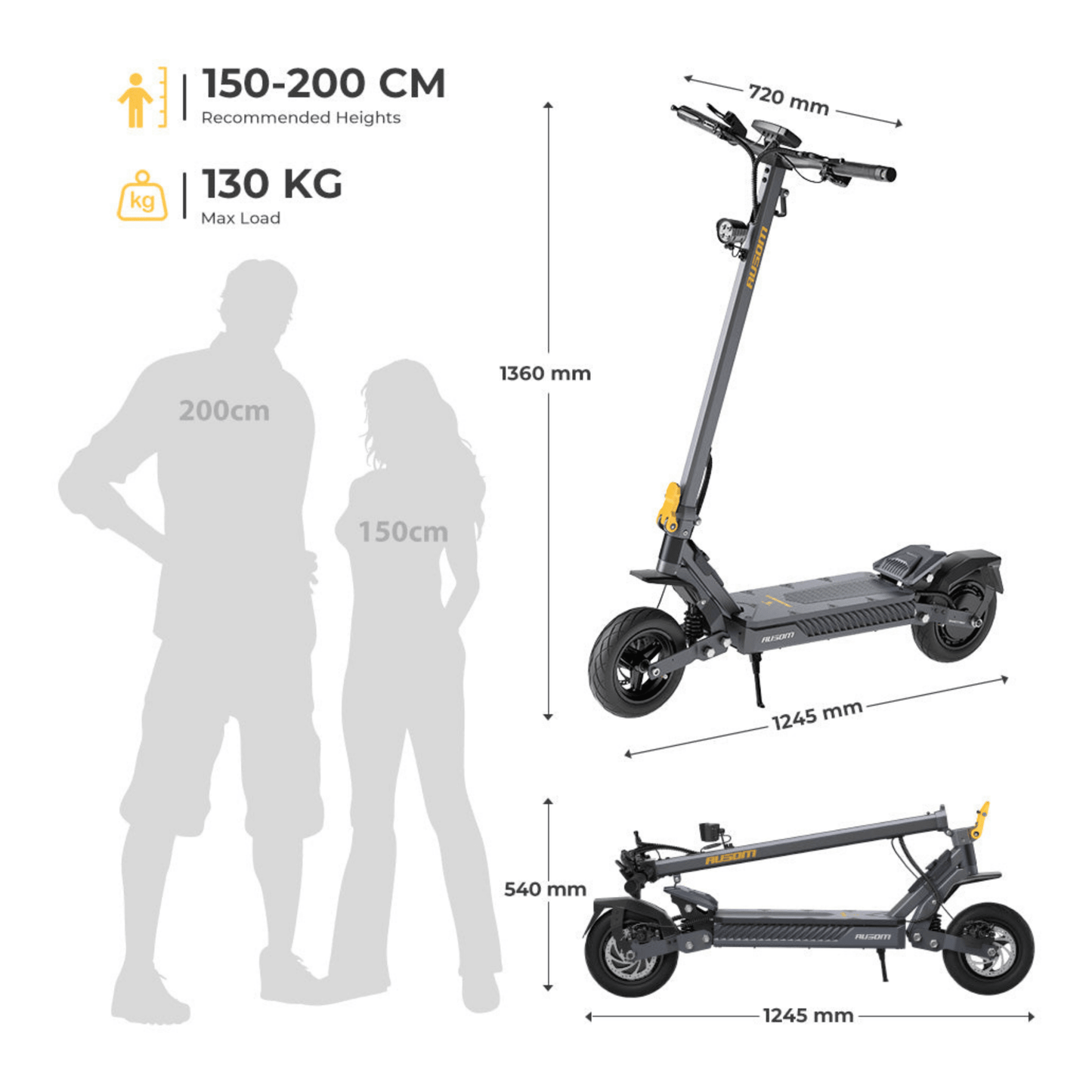 Ausom Gosoul 2 - Electric scooter - Wheelyshop