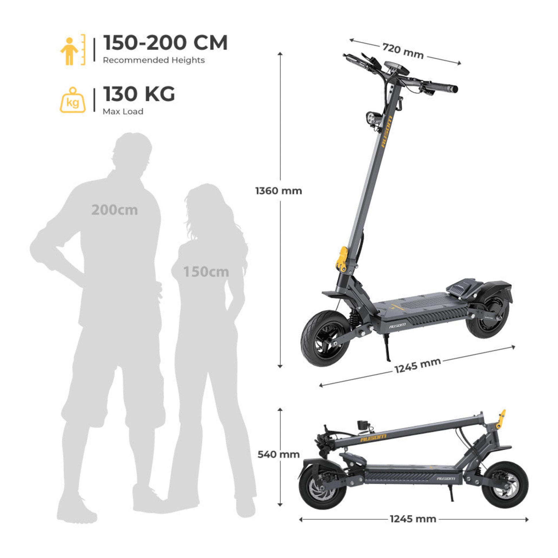 Ausom Gosoul 2 - Electric scooter - Wheelyshop