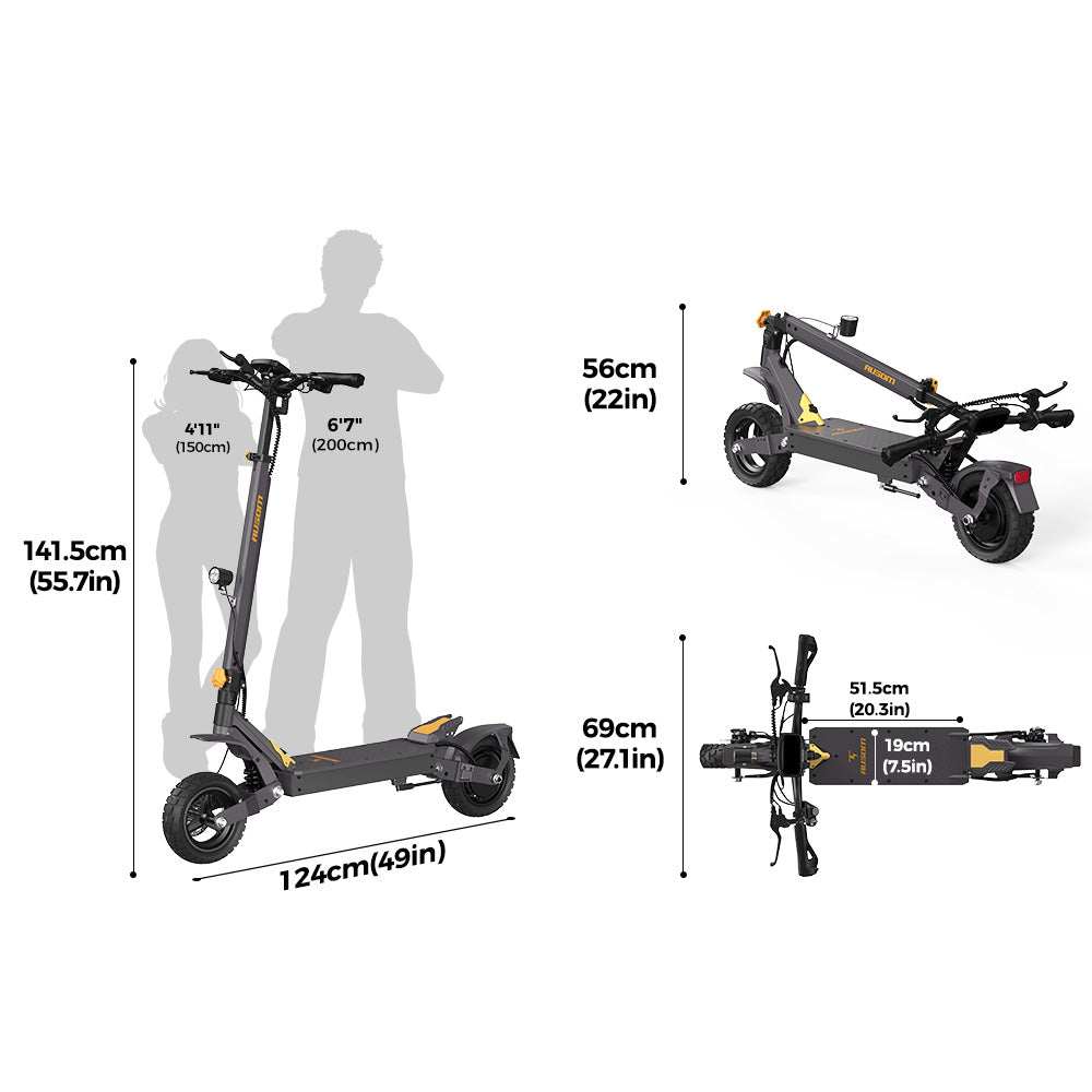 Ausom L1 - Elsparkcykel - Wheelyshop
