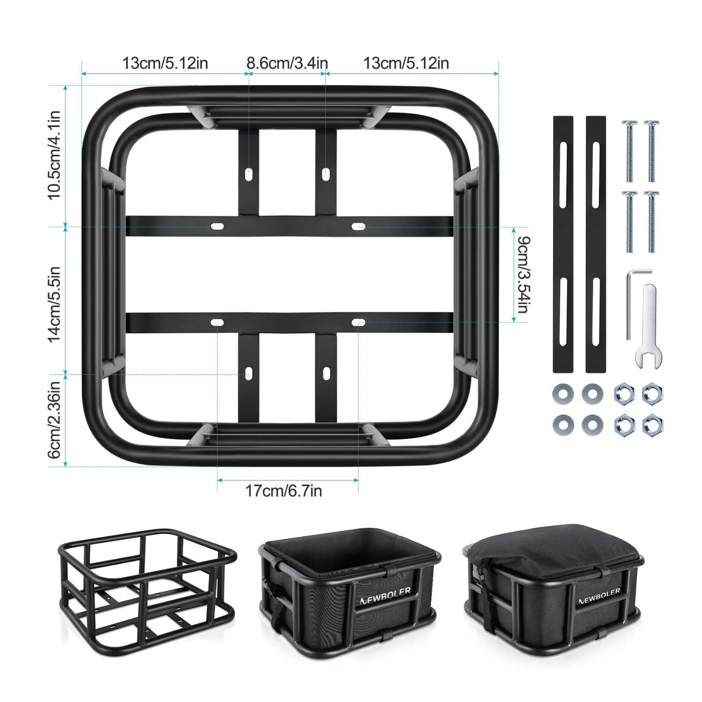 Bakre korg till elcykel - Tillbehör - Wheelyshop