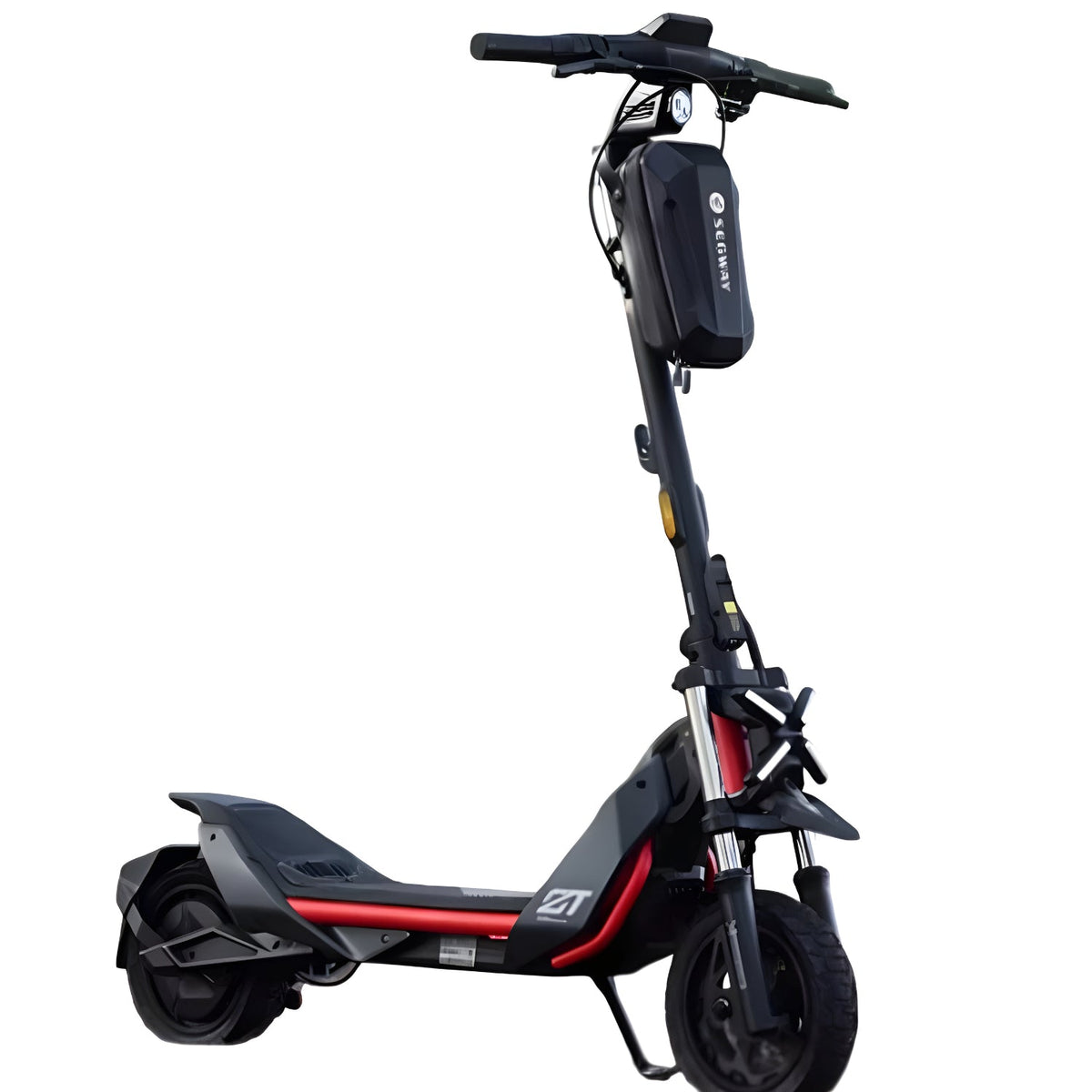 Styrväska Segway Edition på elsparkcykeln, sedd från sidan