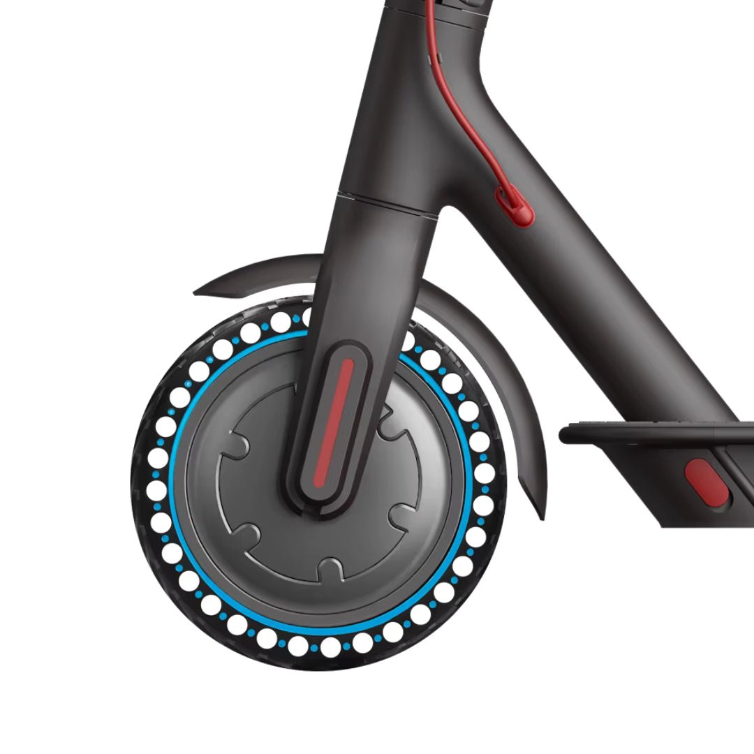 Honeycomb-däck 8,5" Dot & Line Edition för Xiaomi på plats på elsparkcykeln