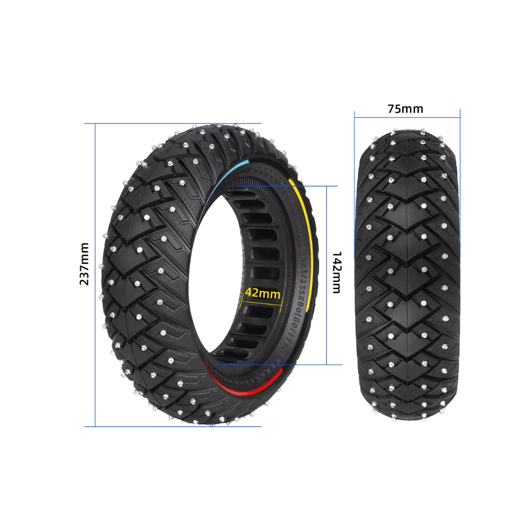 Studded tire 10" Semi - solid KuKirin/Vsett/Kaabo/Nanrobot/Zero - Spare part - Wheelyshop