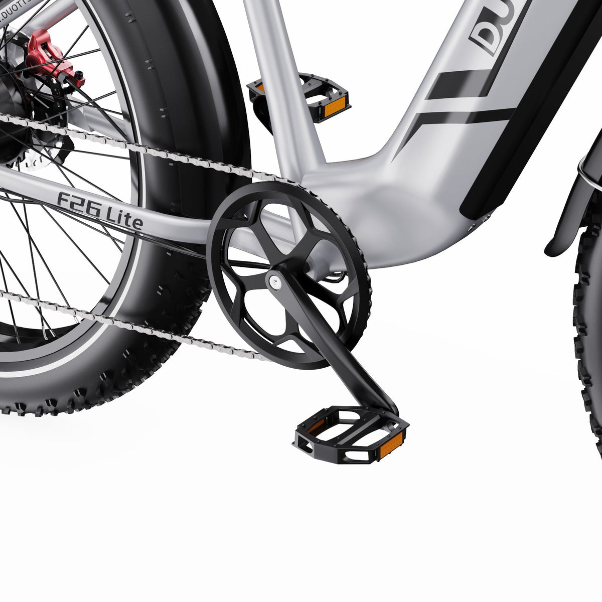 Vevparti och pedaler på Duotts F26 Lite