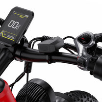 Närbild på displayen på Duotts F26 Lite