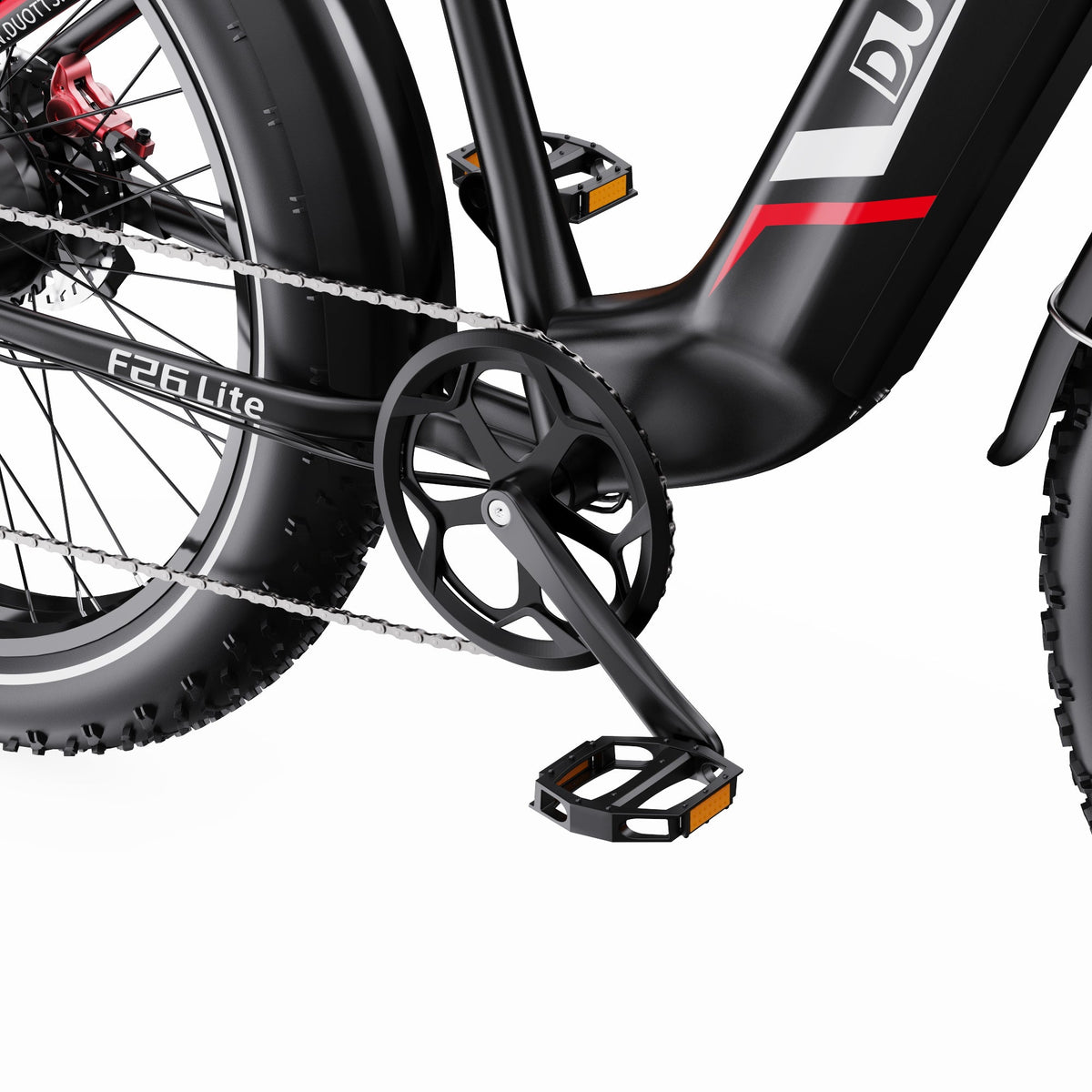 Vevparti och pedaler på Duotts F26 Lite