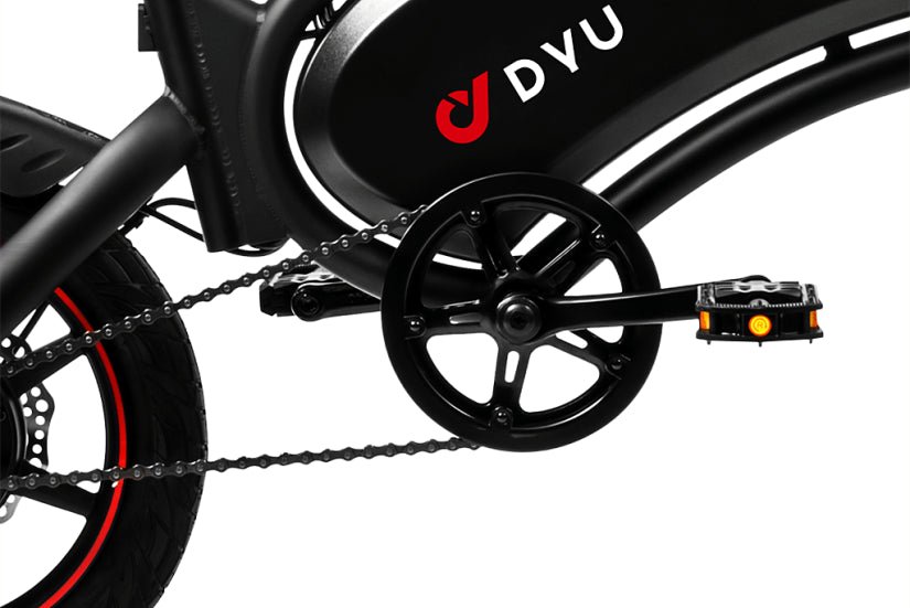 Vevparti och pedaler på DYU D3S