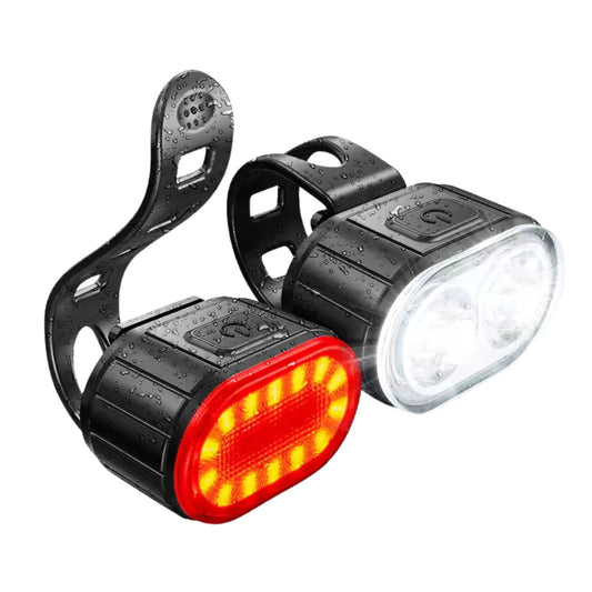 Främre & bakre lampa kit cykel - Tillbehör - Wheelyshop