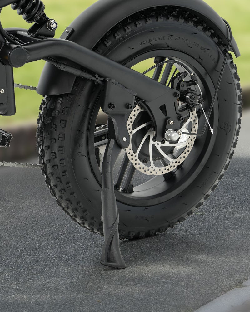 Detalj på Hidoes B6 Mini fatbike-elcykel