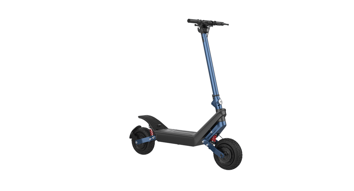 HX X10 elsparkcykel snett bakifrån från motsatt sida