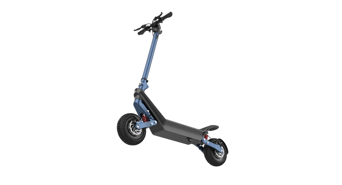 HX X10 elsparkcykel snett framifrån