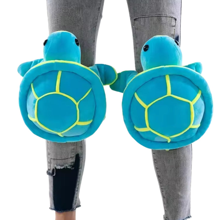 Knä-, armbågs- och höftskydd Sköldpadda Edition i blått, alla delar i setet