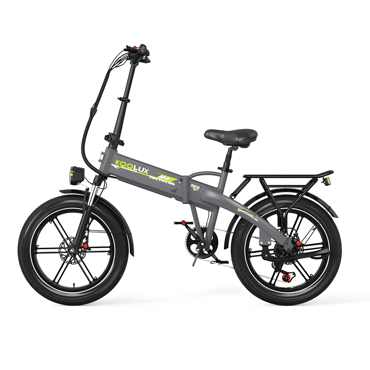 KOOLUX RK10 hopfällbar fatbike-elcykel snett framifrån