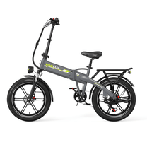 KOOLUX RK10 hopfällbar fatbike-elcykel snett framifrån