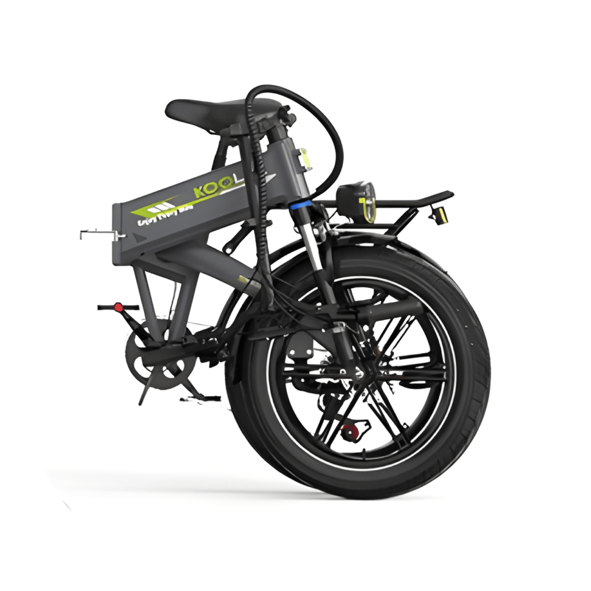 KOOLUX RK10 hopfällbar fatbike-elcykel snett bakifrån