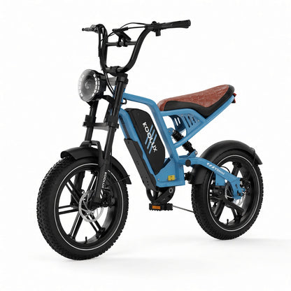 KOOLUX X9 Mini i blått, snett framifrån