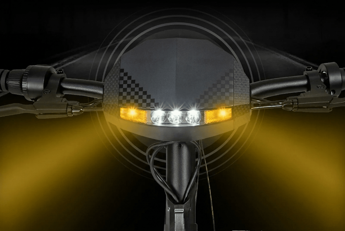 KuKirin G2 VMP elsparkcykel med tänd belysning