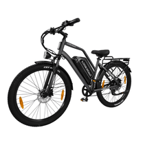 LOOKROAD L28 Max fatbike-elcykel snett framifrån i färgen grå
