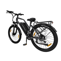 LOOKROAD L28 Max fatbike-elcykel snett bakifrån i färgen grå