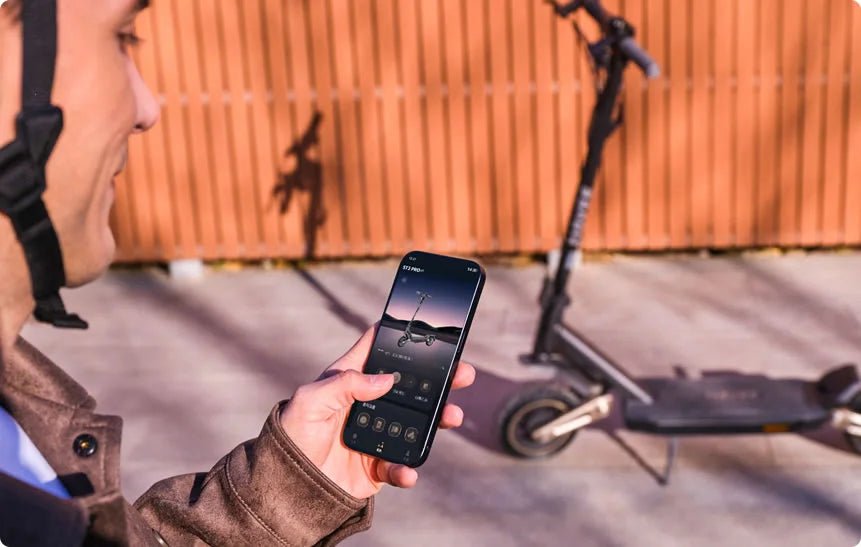 Mobilappen som styr NAVEE ST3 elsparkcykel