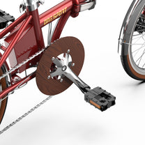 Vevparti och pedaler på OneSport OT02 Pro i färgen röd