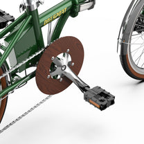 Vevparti och pedaler på OneSport OT02 Pro i färgen grön