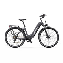 OneSport OT05 Pro elcykel sedd från andra sidan i färgen svart