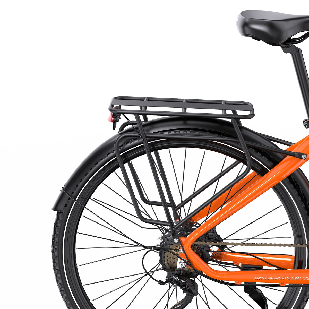 Pakethållaren på OneSport OT05 Pro i färgen orange