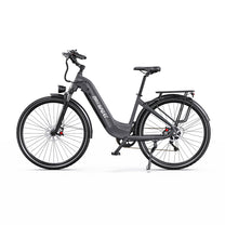 OneSport OT05 Pro elcykel sedd från sidan i färgen svart