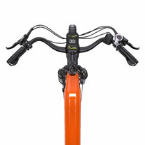 Styret på OneSport OT05 Pro i färgen orange ovanifrån