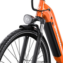 Framlampan på OneSport OT05 Pro i färgen orange