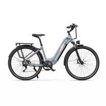 OneSport OT05 Pro elcykel sedd från andra sidan i färgen ljusblå